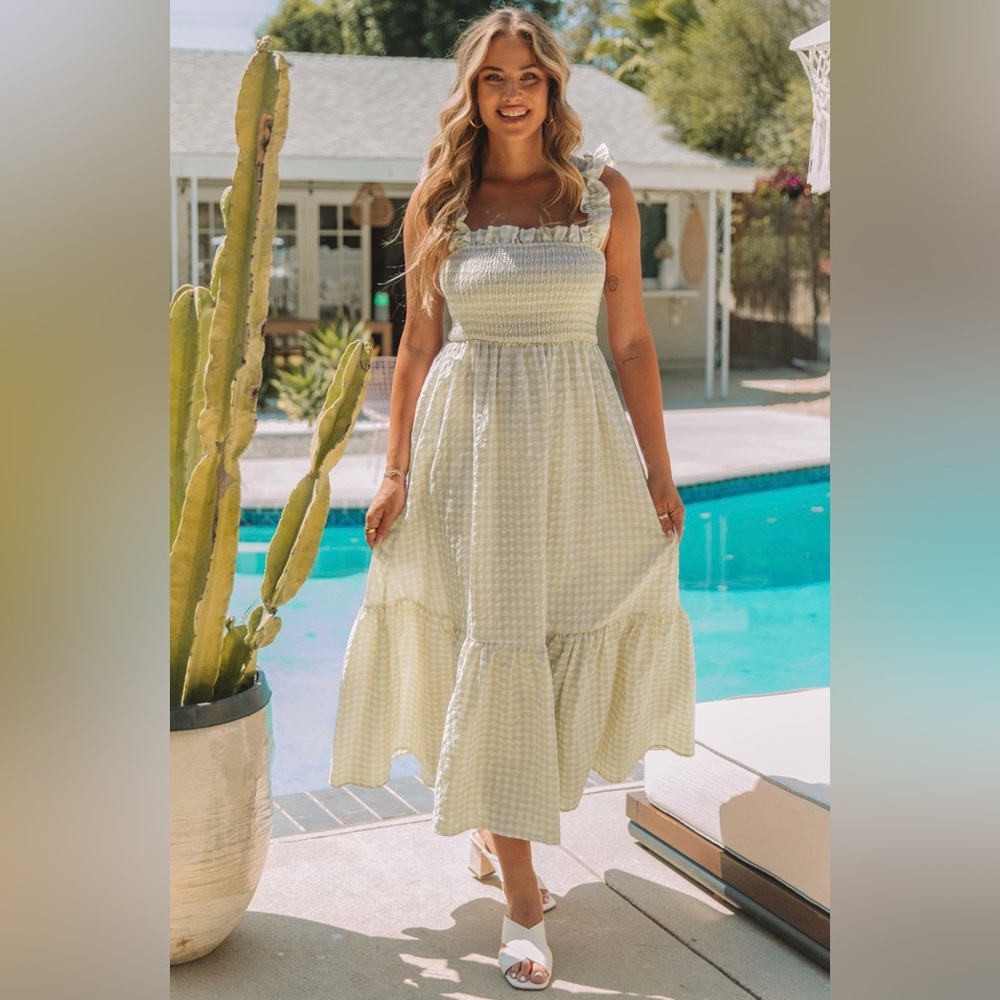 Picnic Plaid Maxi Dress